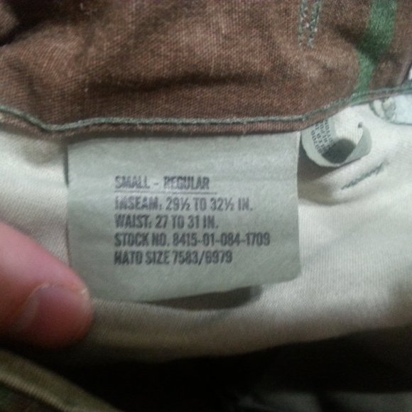 Vintage Camo Cargo Pants Military - Picture 9 of 10